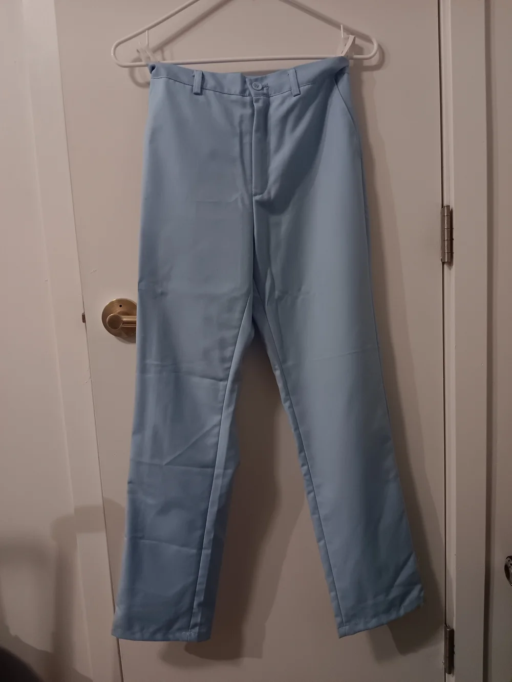 Boy's Light Blue Two-Button Suit Jacket with Matching Tie Vest Shirt and Pants